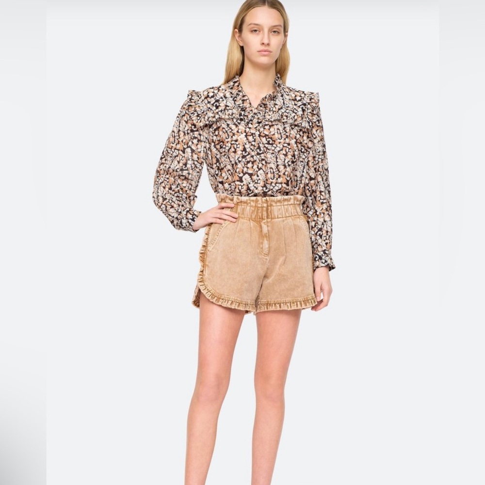 Sea New York Ruffle Idun Shorts Sable Size 8